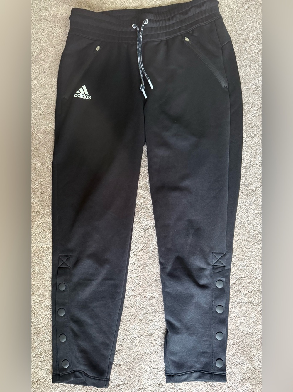 Adidas Golf Snap-Button Athletic Joggers